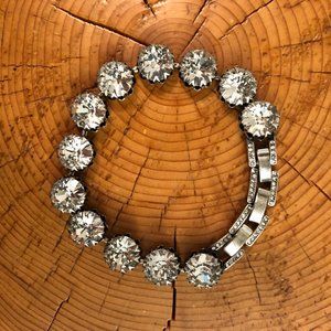 Stella & Dot Amelie bracelet (clear with silver)